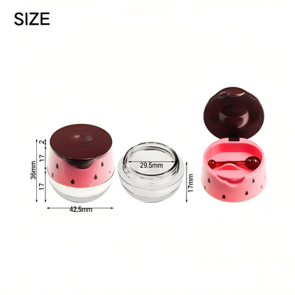 Novelty Lip Gloss Jar | Watermelon & Honey Bee Design with Applicator | Plastic | Liyan