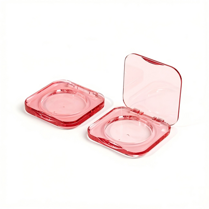 Square Single-Pan Blush & Eyeshadow Compact | Clear & Mirror Lid | ABS | Liyan