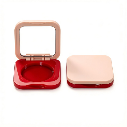 Square Single-Pan Blush & Eyeshadow Compact | Clear & Mirror Lid | ABS | Liyan