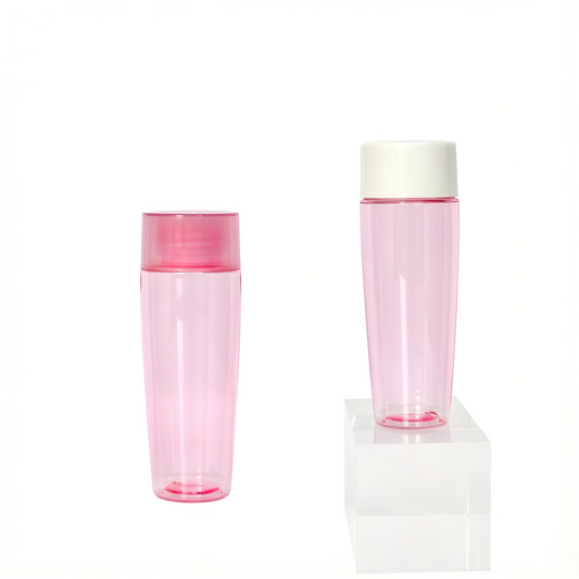 60ml Pink Oval PET Bottle | Travel Refillable Toner & Lotion Dispenser
