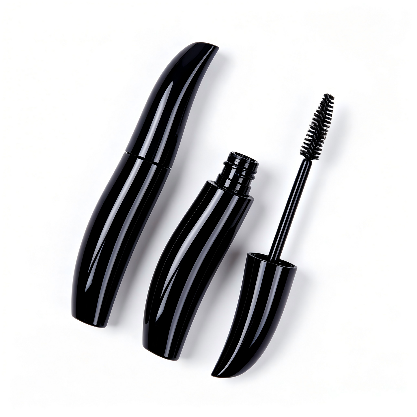 LIYAN Curved S-Shape Mascara Tube LYH004 | OEM Eye Makeup Packaging