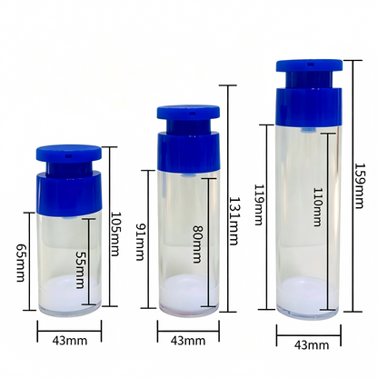 50ml 80ml 110ml Twist-Lock Airless Pump Bottle | Vacuum Serum Lotion Dispenser | OEM