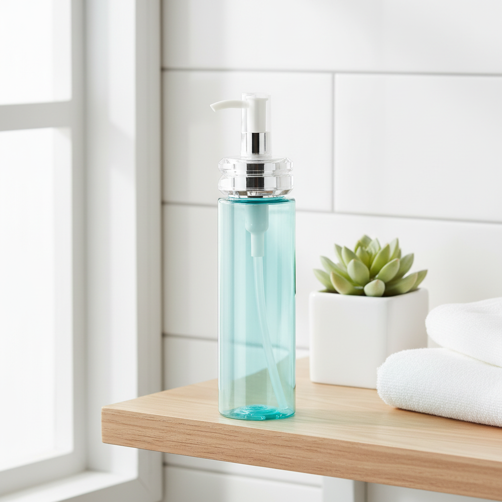 120ml lotion pump bottle - bathroom scene