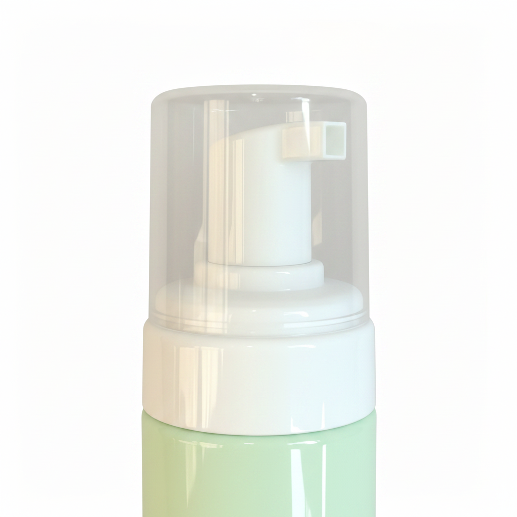 Pastel Foam Pump Bottle - pump head close up detail