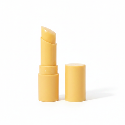 LYH003 angled-cut matte lipstick tube white background hero shot