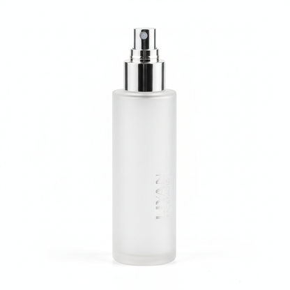 LIYAN PACKAGING frosted spray bottle 45 degree angle view