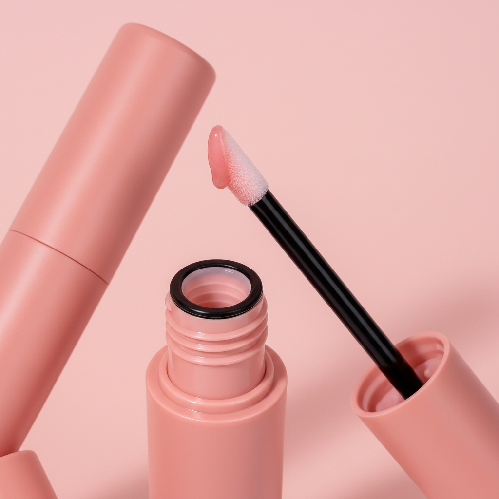 LYH005 matte rose-pink surface and silicone doe-foot wand macro detail