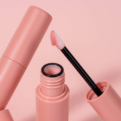 LYH005 matte rose-pink surface and silicone doe-foot wand macro detail