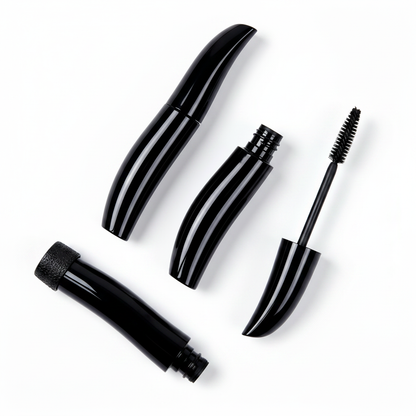 LYH004 three S-shape mascara tubes diagonal display catalog shot