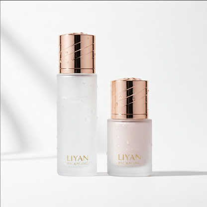 Skincare bottle set 45-degree angle - LIYAN PACKAGING