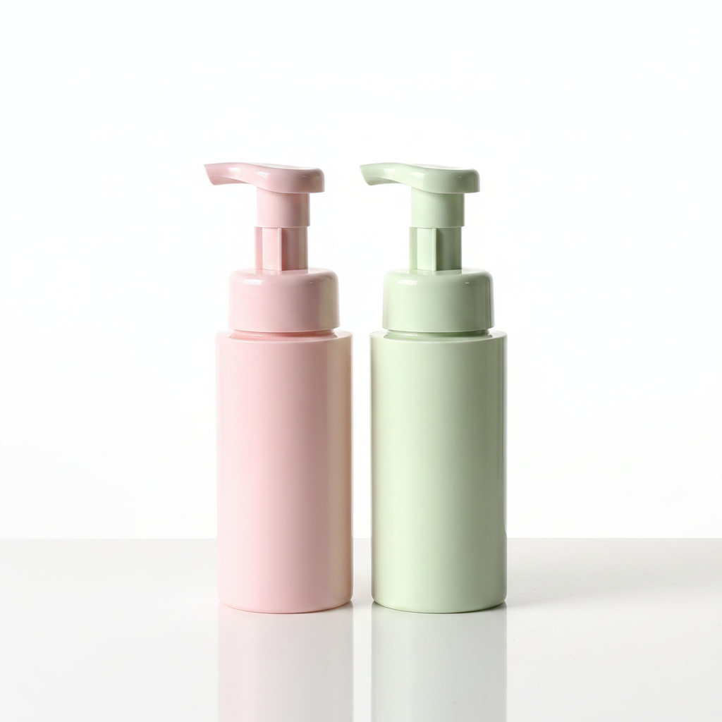 200ml foam mousse pump bottle - studio hero shot