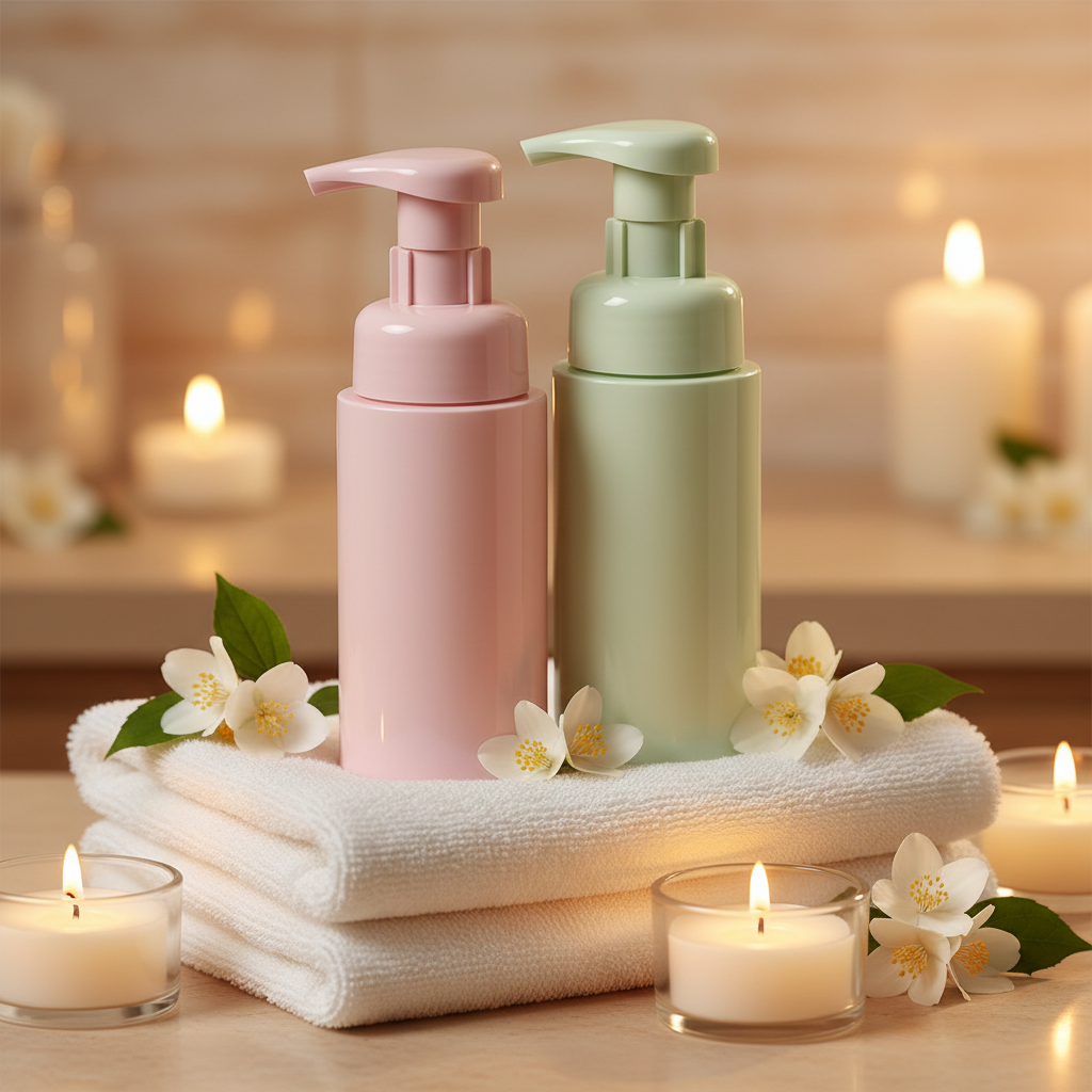 200ml foam mousse pump bottle - spa scene