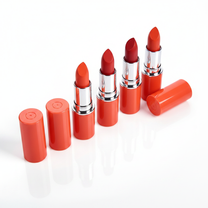 LYH002 multiple lipstick tubes diagonal display catalog shot