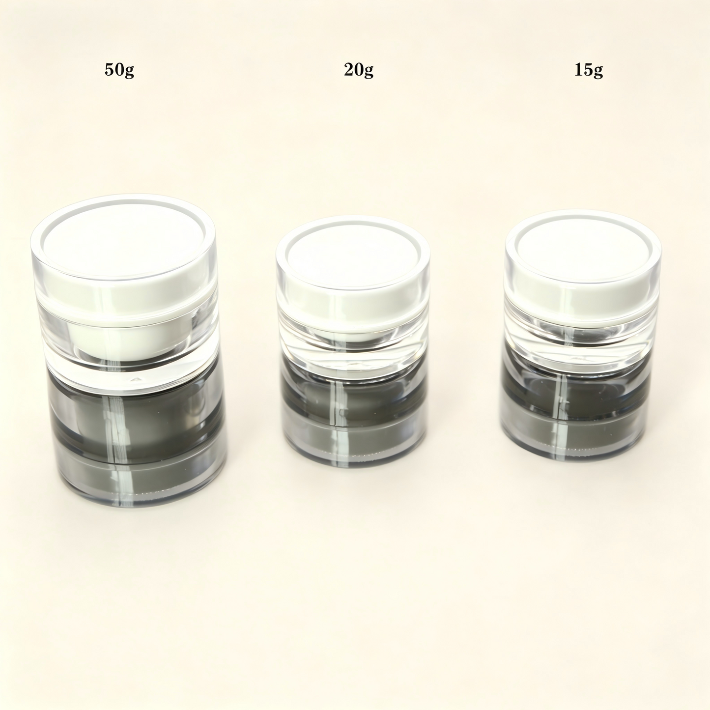 Acrylic Cream Jar 15g-50g | Face Cream | OEM Custom