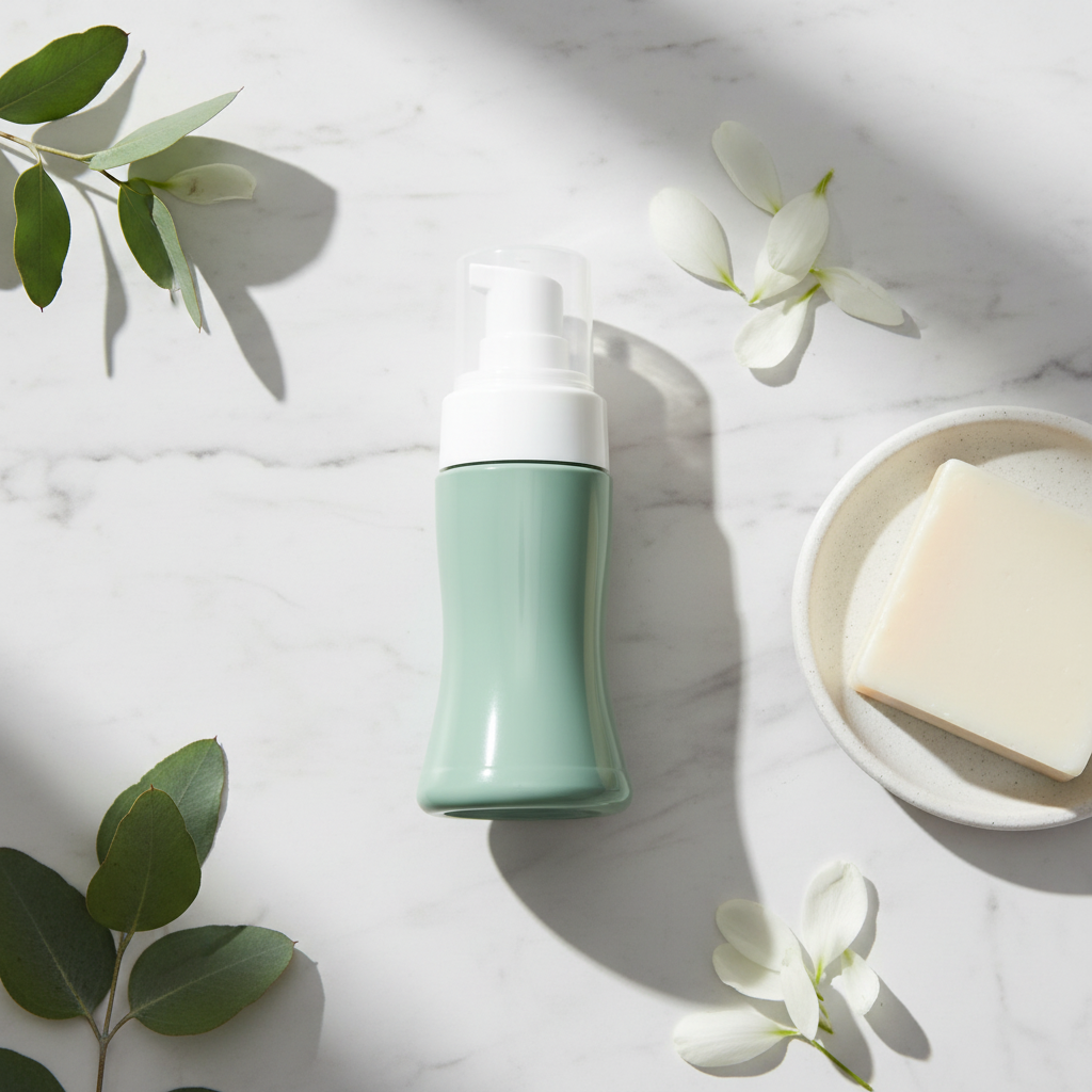 100ml PET Waist-Shape Foaming Pump Bottle | Facial Cleanser & Hand Wash Dispenser
