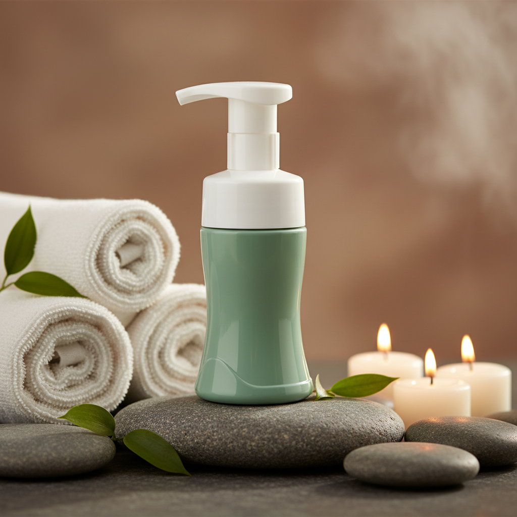 100ml PET Waist-Shape Foaming Pump Bottle | Facial Cleanser & Hand Wash Dispenser
