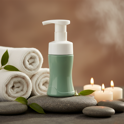 100ml PET Waist-Shape Foaming Pump Bottle | Facial Cleanser & Hand Wash Dispenser